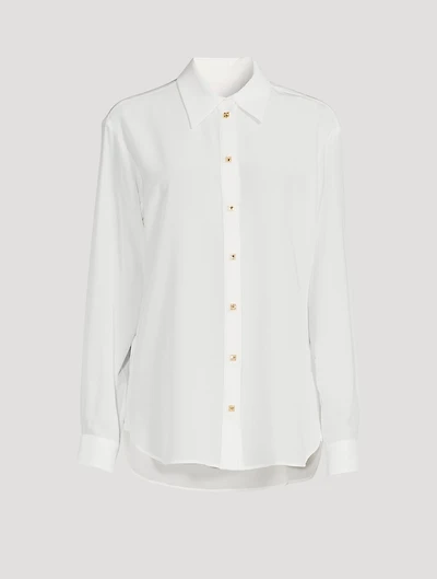 Embellished Silk Shirt