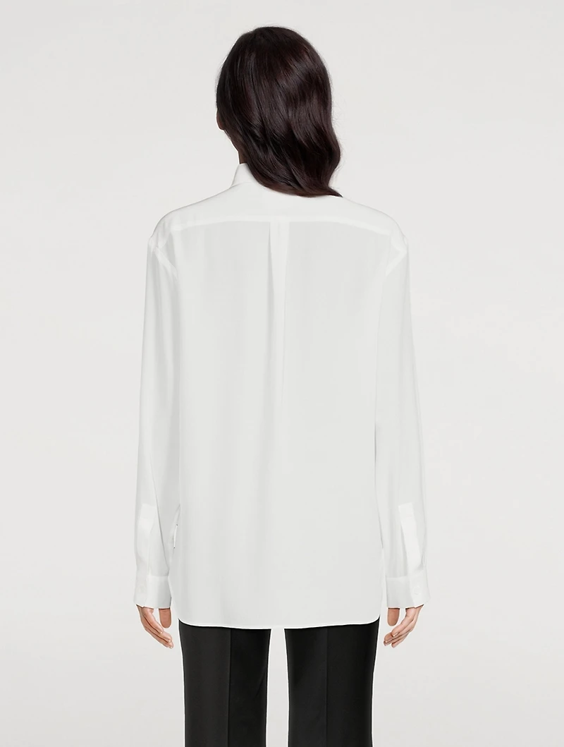 Embellished Silk Shirt