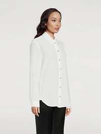 Embellished Silk Shirt