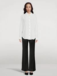 Embellished Silk Shirt