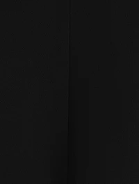 Matte Viscose Crepe Twist Back Long Dress