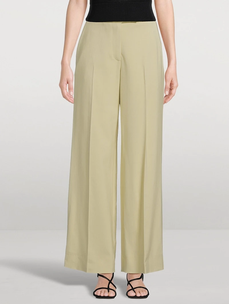 Straight-Leg Suiting Trousers