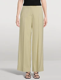 Straight-Leg Suiting Trousers