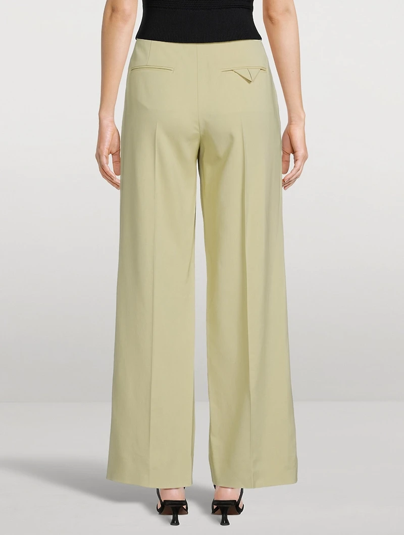 Straight-Leg Suiting Trousers