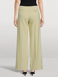 Straight-Leg Suiting Trousers
