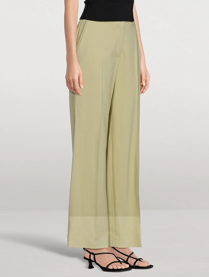 Straight-Leg Suiting Trousers