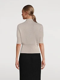 Metallic Knit Polo Shirt