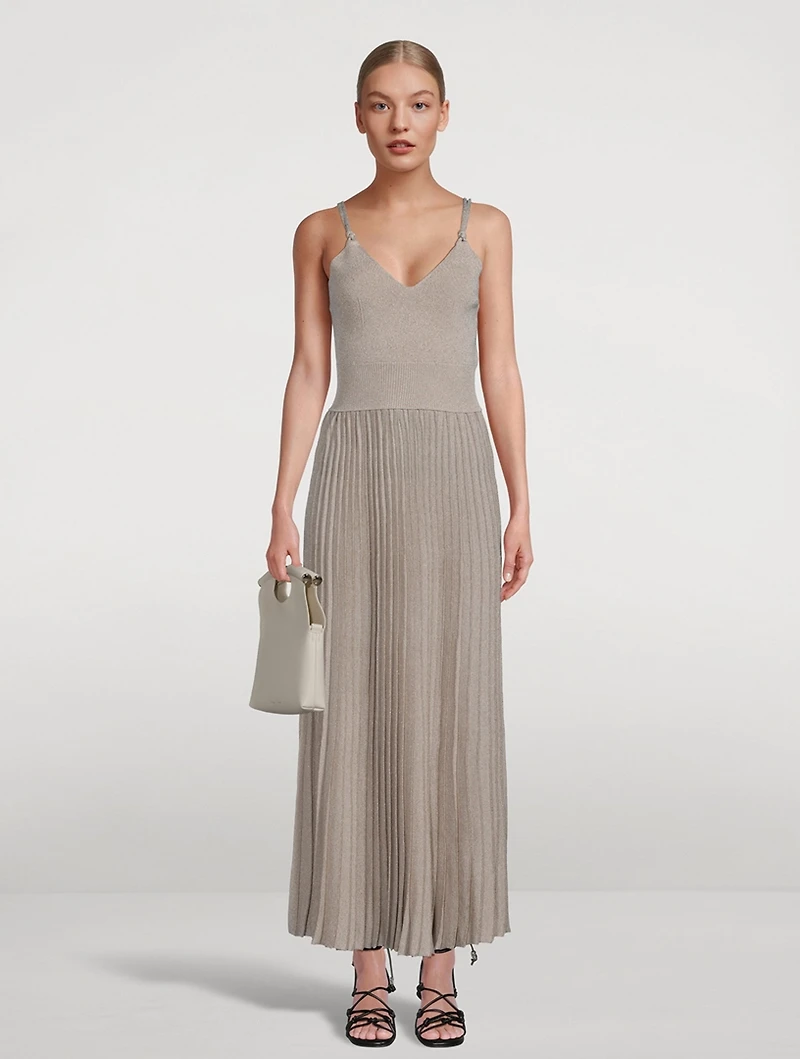 Metallic Knit Dress