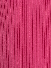 Mixed-Rib Midi Dress