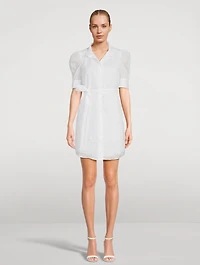 Gillian Puff-Sleeve Shirt Dress