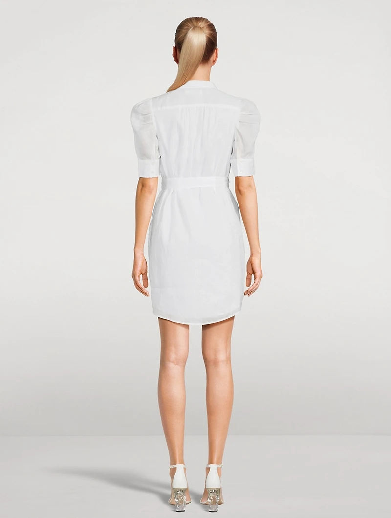 Gillian Puff-Sleeve Shirt Dress
