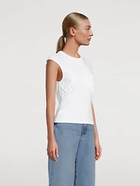Empire Sleeveless Knit T-Shirt