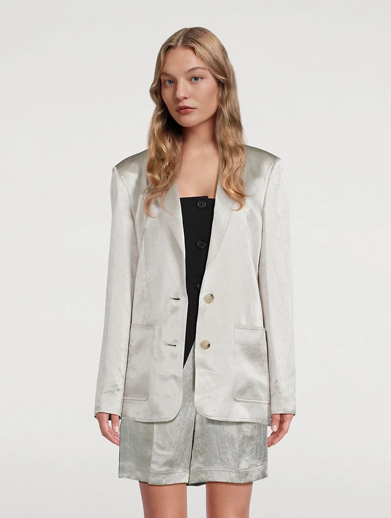 Satin Blazer