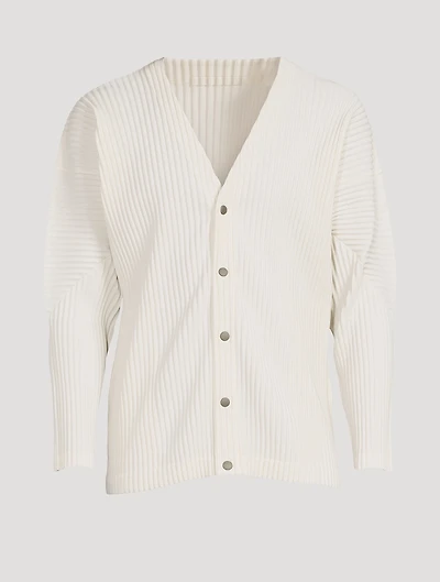 Colour Pleats Cardigan