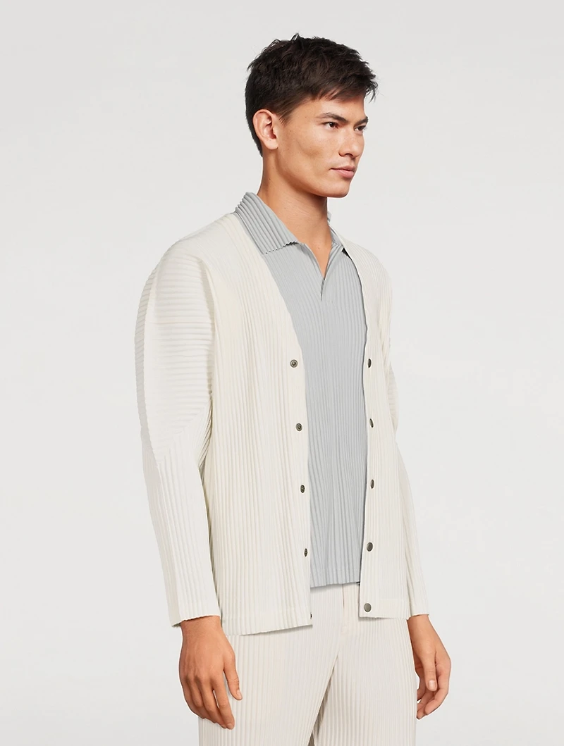Colour Pleats Cardigan