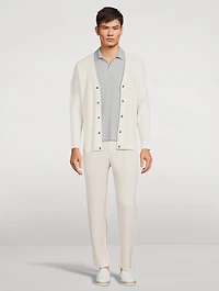 Colour Pleats Cardigan