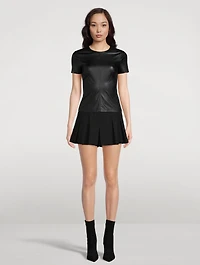 Faux Leather T-Shirt
