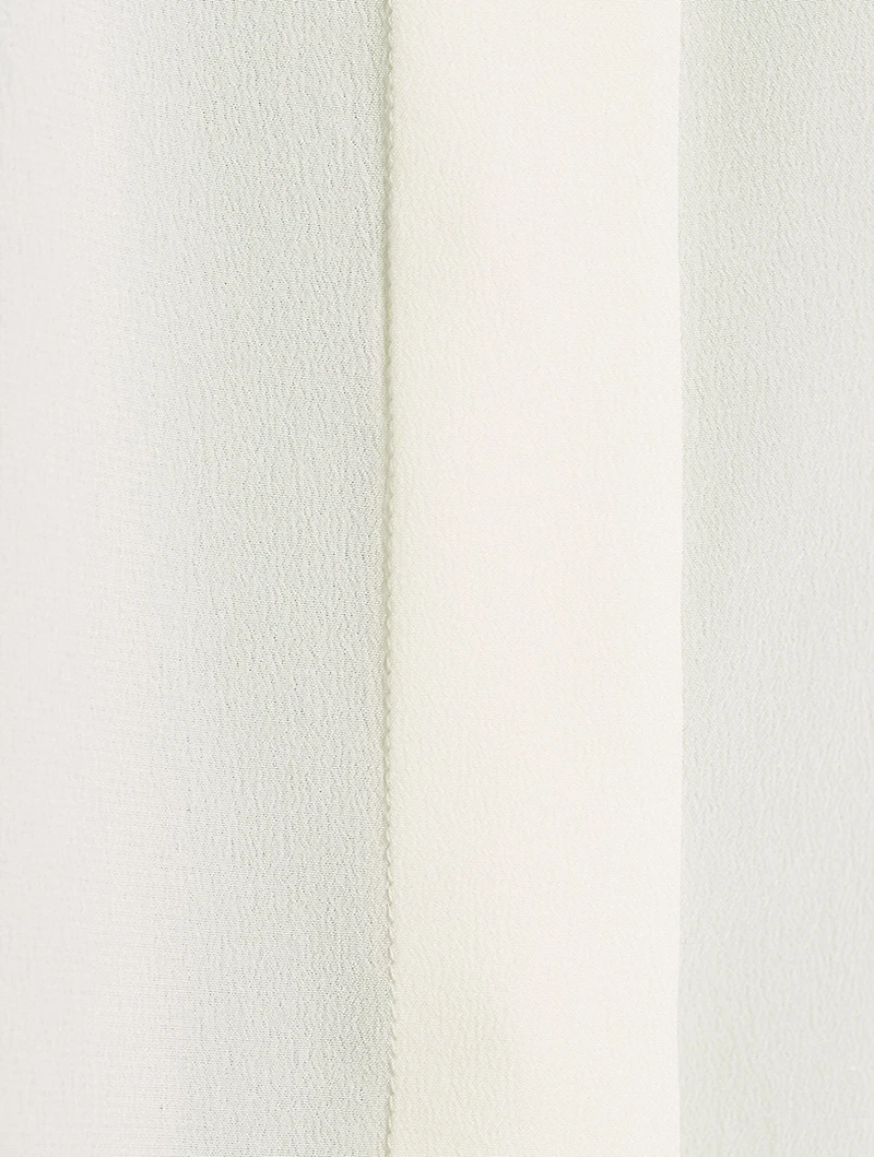 CHLOÉ Vertical Tie-Neck Silk Shirt