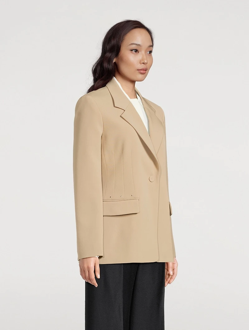 Wool Corset Blazer