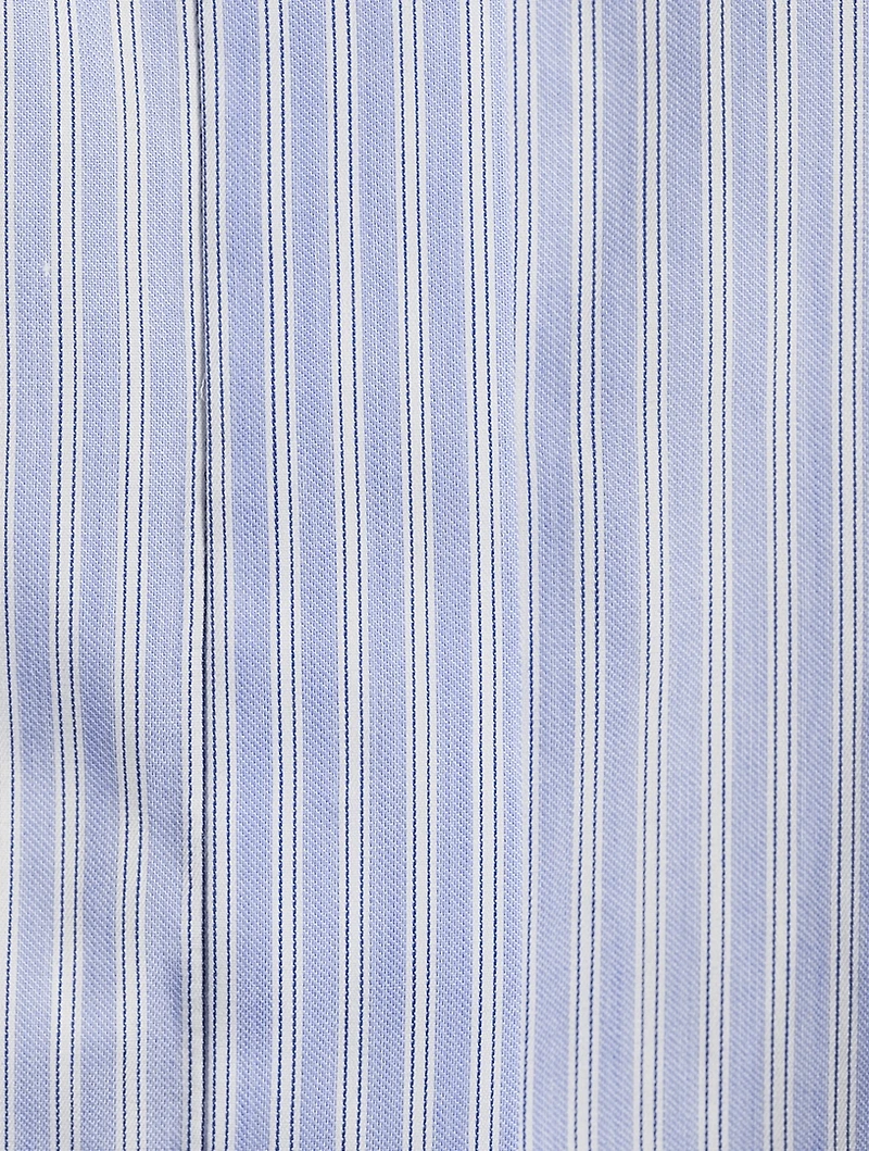Renata Cropped Shirt Stripe Print
