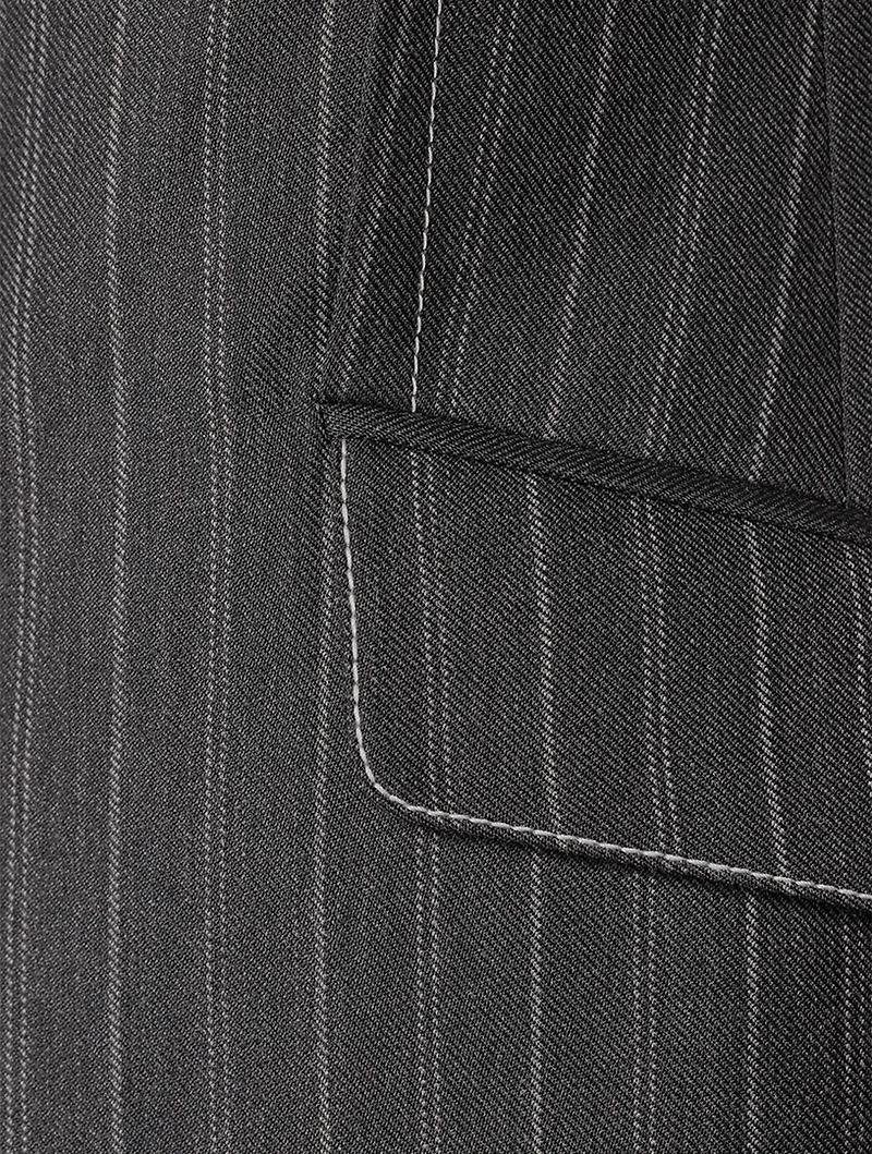 Gamela Blazer Pinstripe Print