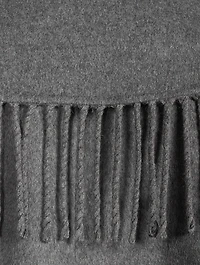 Carrie Fringe-Trimmed Belted Coat