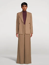 Dorit Double-Breasted Blazer Check Print