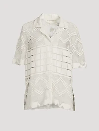 Leaha Lace Short-Sleeve Shirt