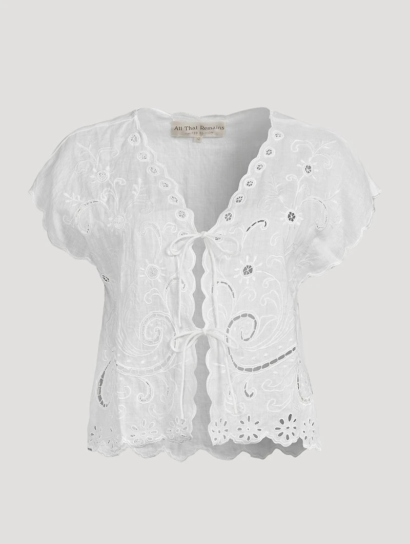 Ines Linen Top