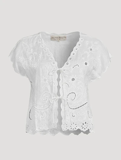 Ines Linen Top