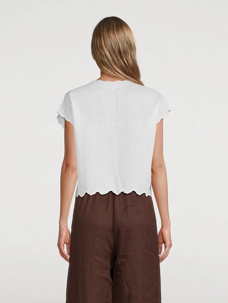 Ines Linen Top