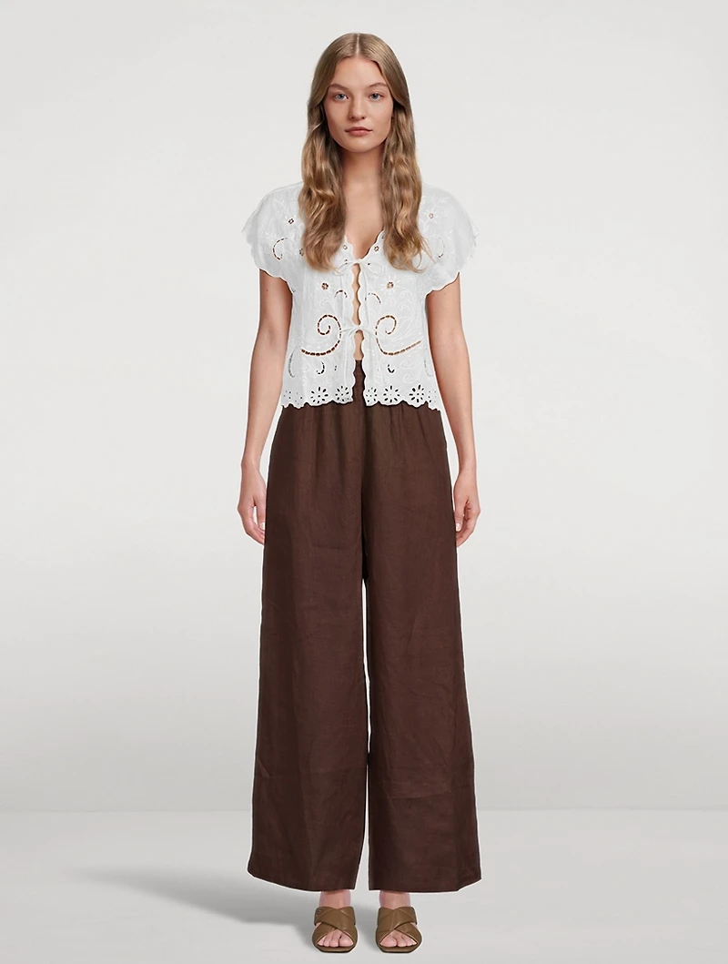 Ines Linen Top