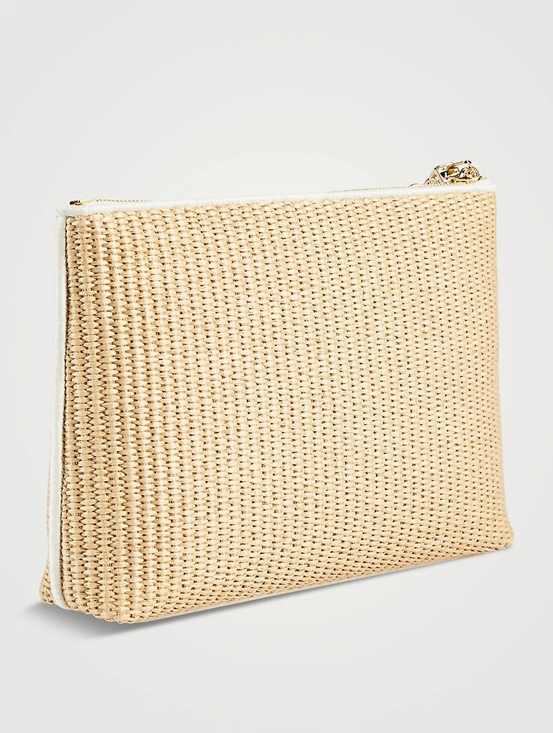 Raffia Travel Pouch