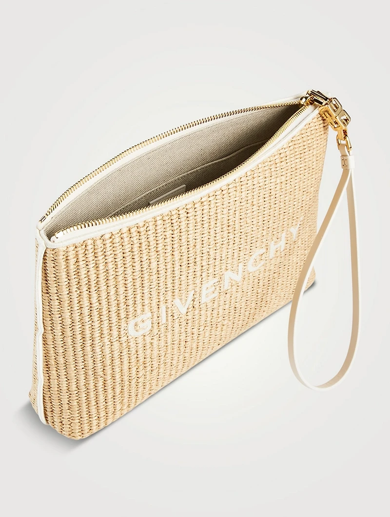 Raffia Travel Pouch