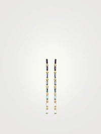 Crystal Baguette Strand Earrings