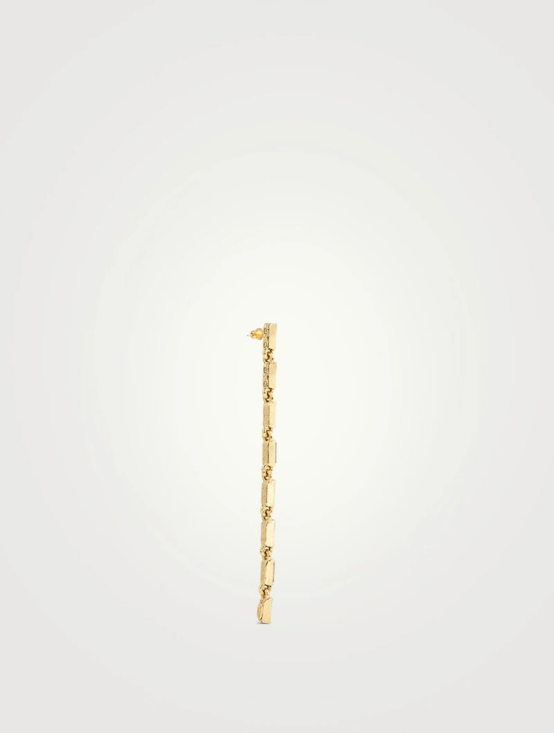 Crystal Baguette Strand Earrings