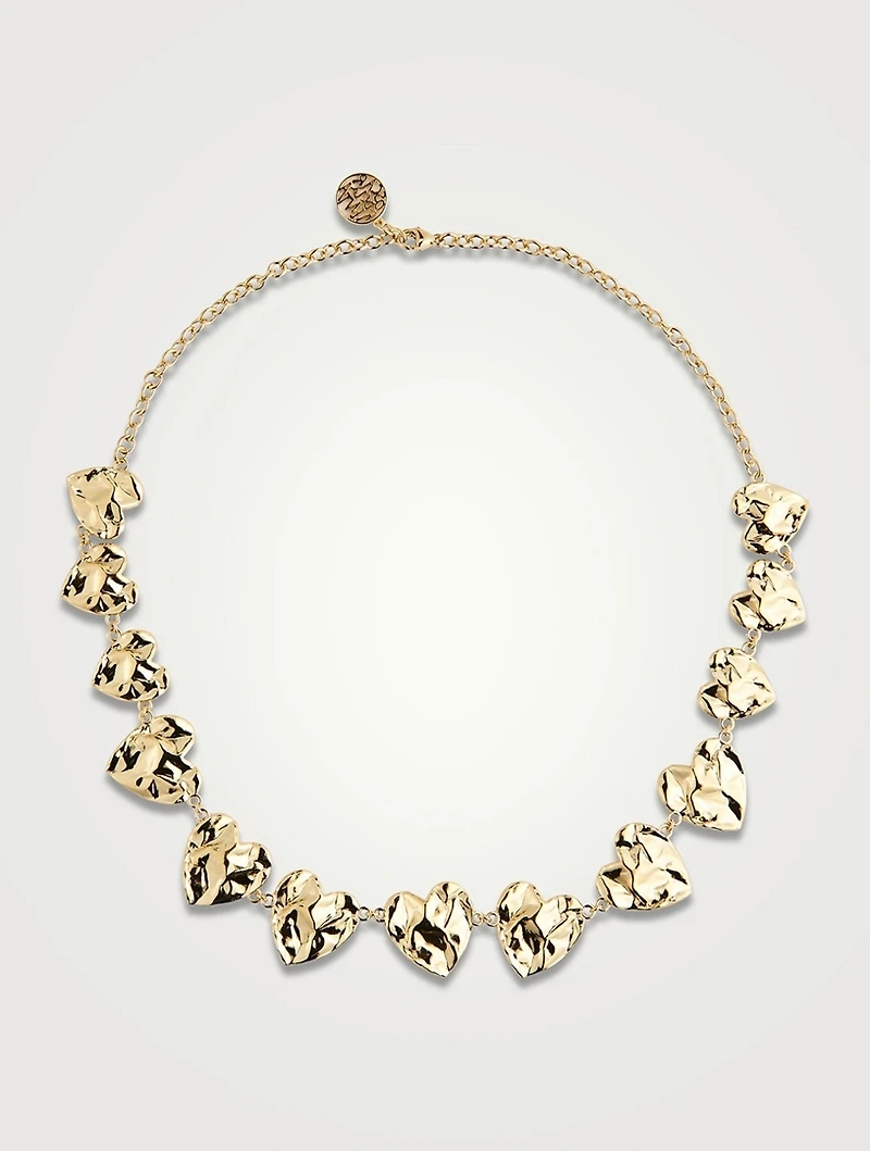 Crushed Heart Necklace