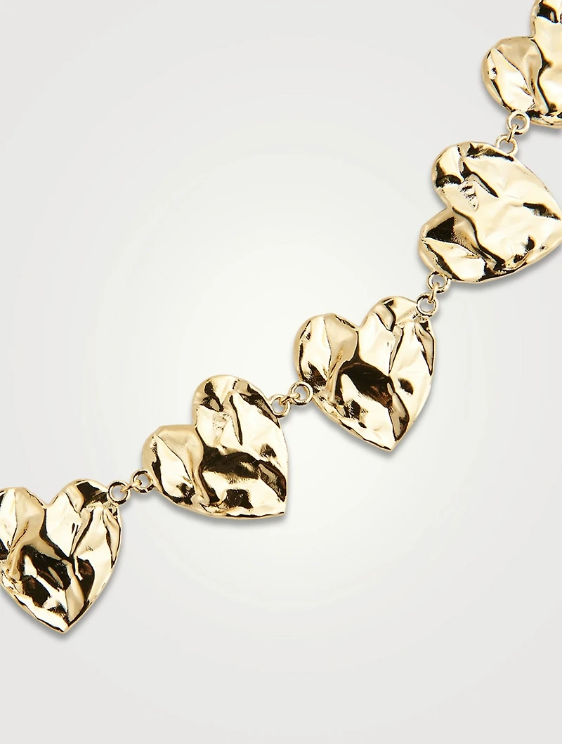 Crushed Heart Necklace