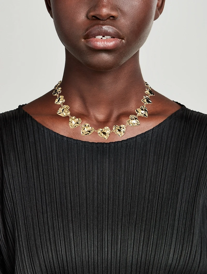 Crushed Heart Necklace