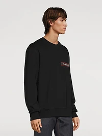 Selvedge Logo Sweatshirt With Tape Detail