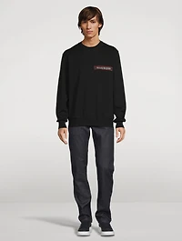 Selvedge Logo Sweatshirt With Tape Detail