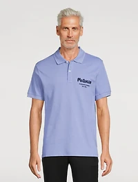 Cotton Polo With Graffiti Logo
