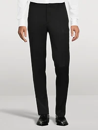 Wool Slim-Fit Cigarette Pants