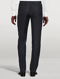 Wool And Mohair Tailored Cigarette Pants
