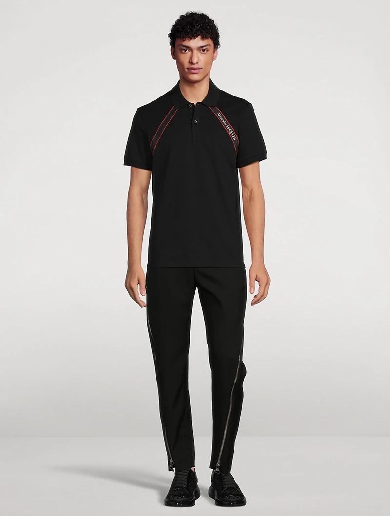 Cotton Polo With Harness