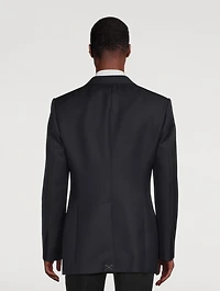 Wool And Mohair Jacket With Large Lapel