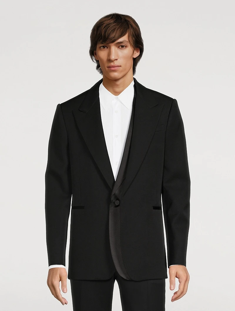 Wool Trompe L'Oeil Jacket
