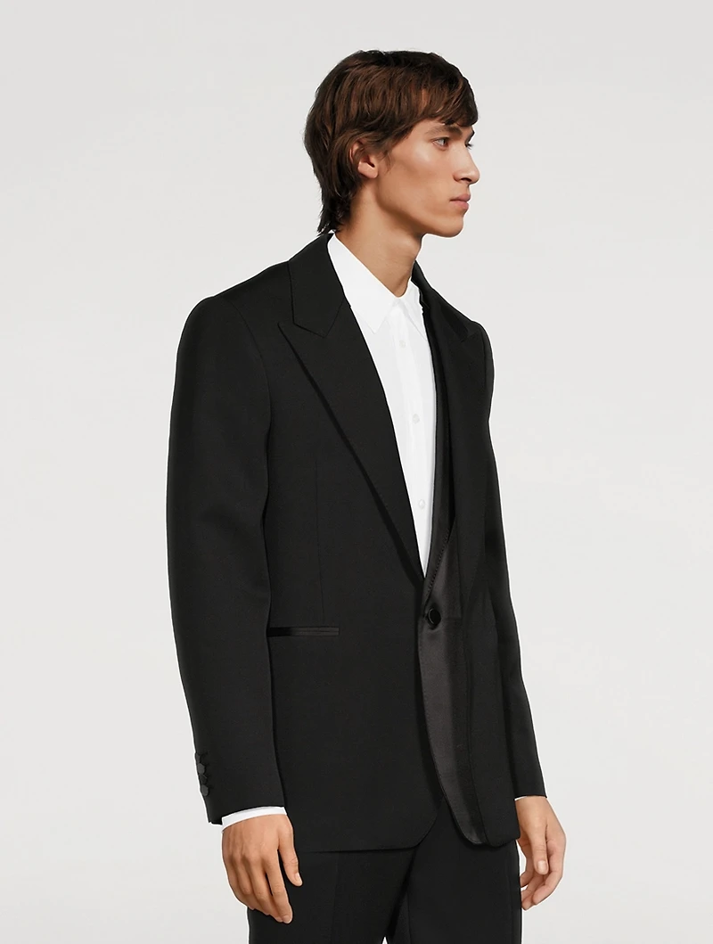 Wool Trompe L'Oeil Jacket