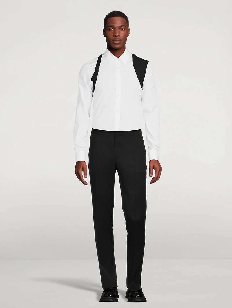 Cotton Shirt With Harness