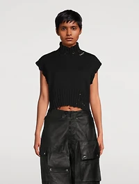 Distressed Sweater Vest